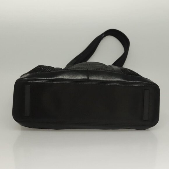 PRADA Tote Bag Nylon Black Silver Auth - Picture 6 of 15